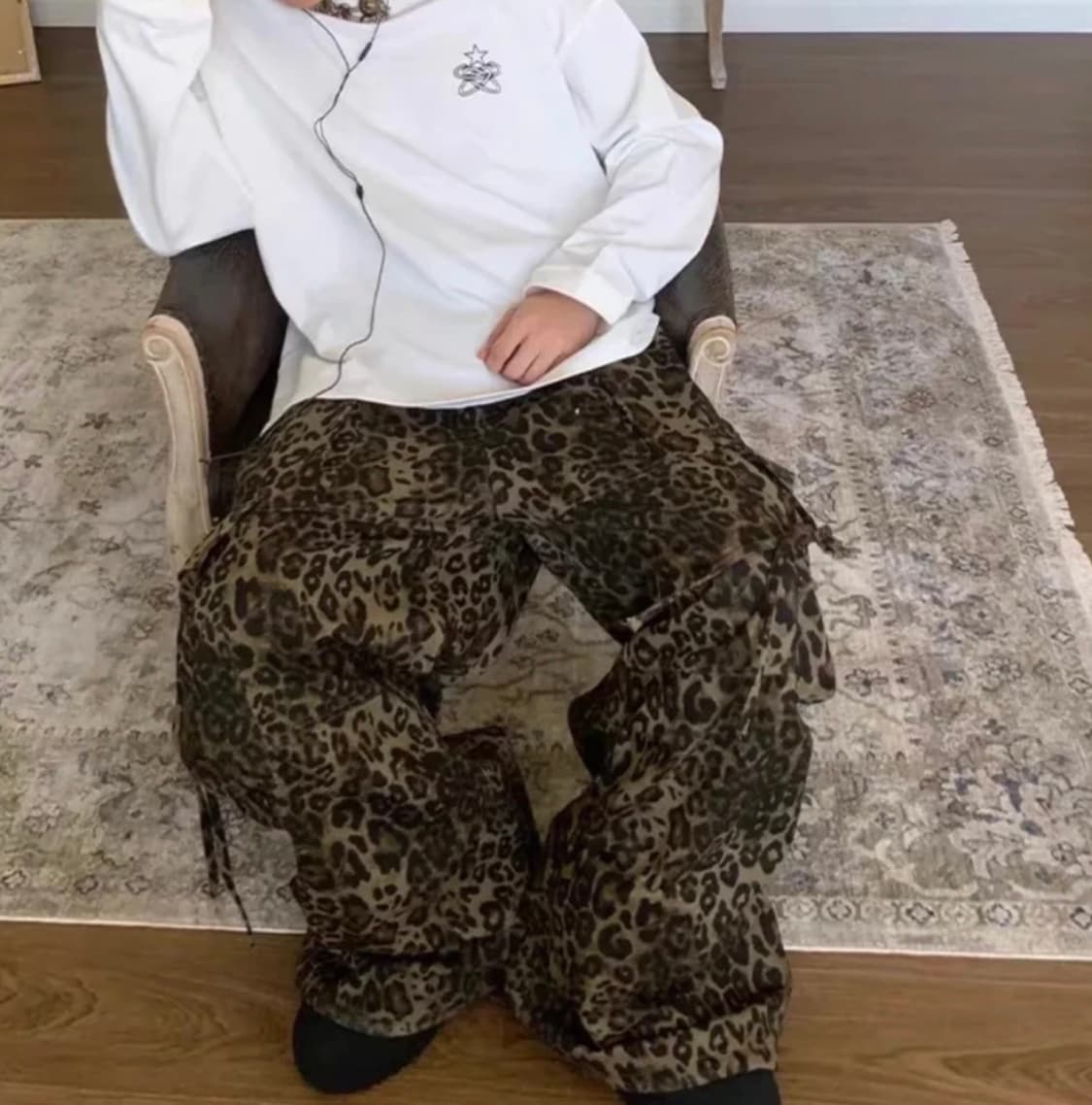 호피 카고팬츠 상품이미지1