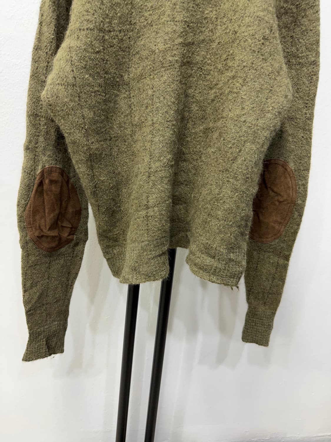 정품) 폴로랄프로렌 엘보 가죽 그린 울 니트 XXL  상품이미지6