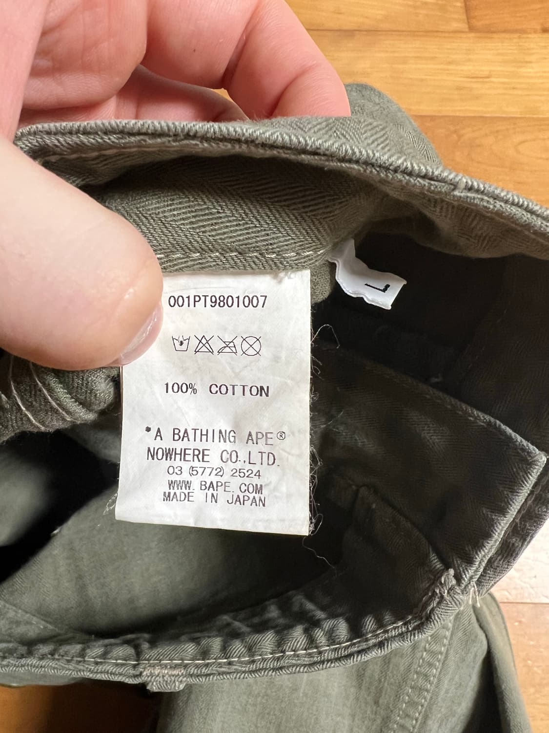 00s bape hbt 밀리터리 팬츠 상품이미지5