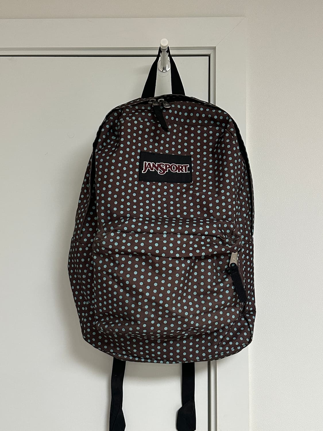 잔스포츠 브라운 민트 도트 땡땡이 백팩 상품이미지1