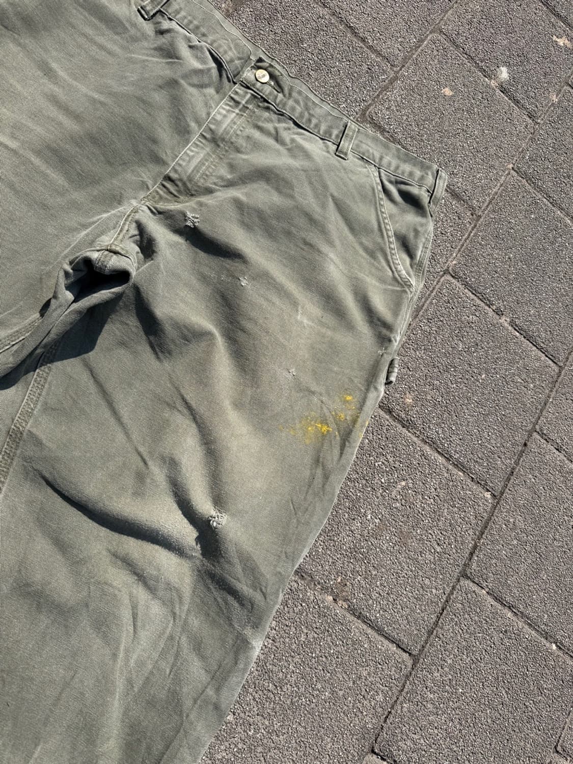 칼하트 카펜터 워크팬츠 모스그린 상품이미지8