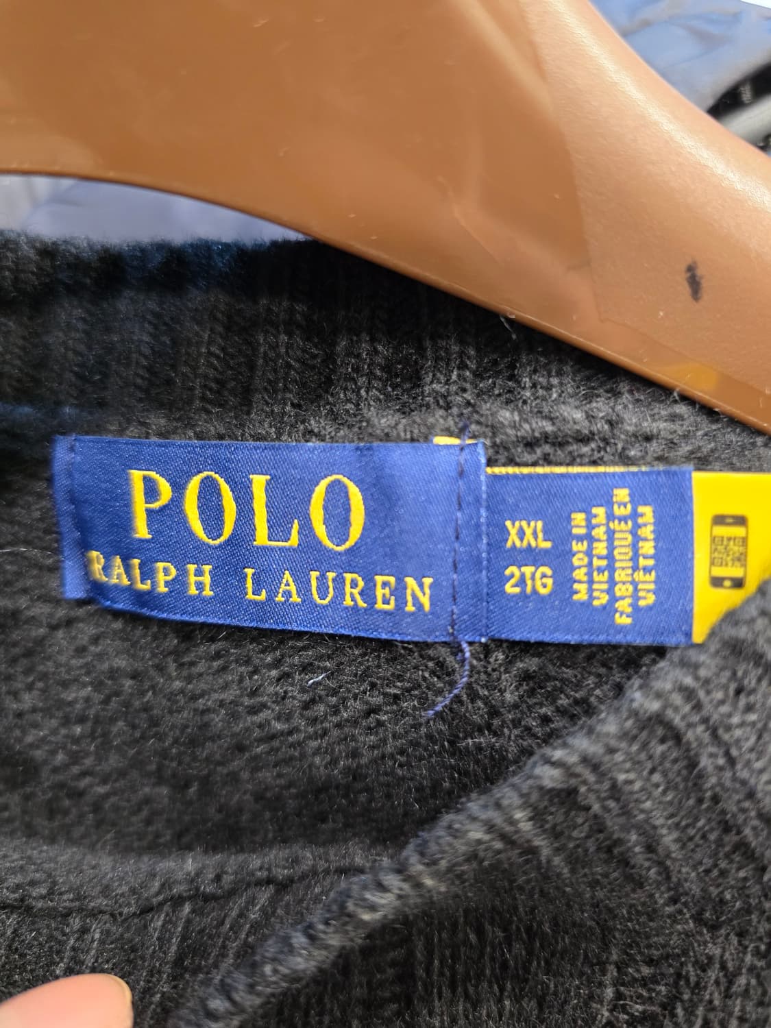 폴로 랄프로렌 케이블 니트 블랙 105~110 상품이미지7