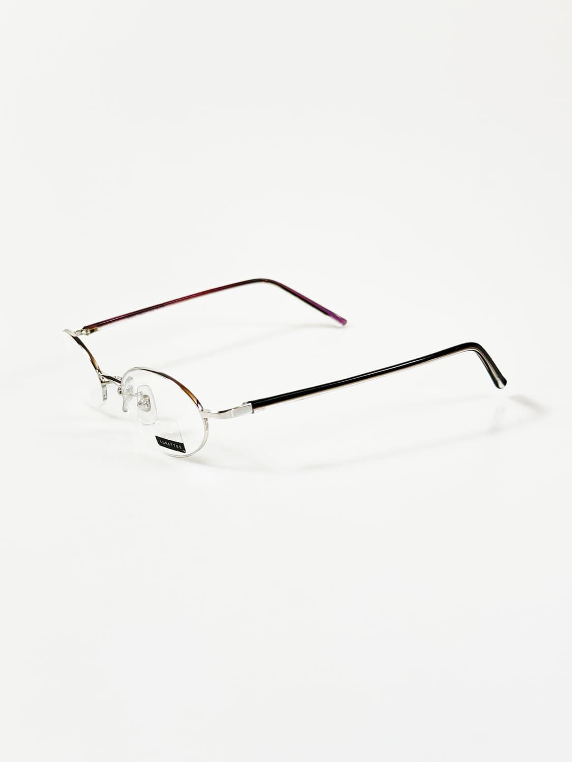 OGIS Occhiali 실버 메탈 오벌 반무테 빈티지 안경 상품이미지3