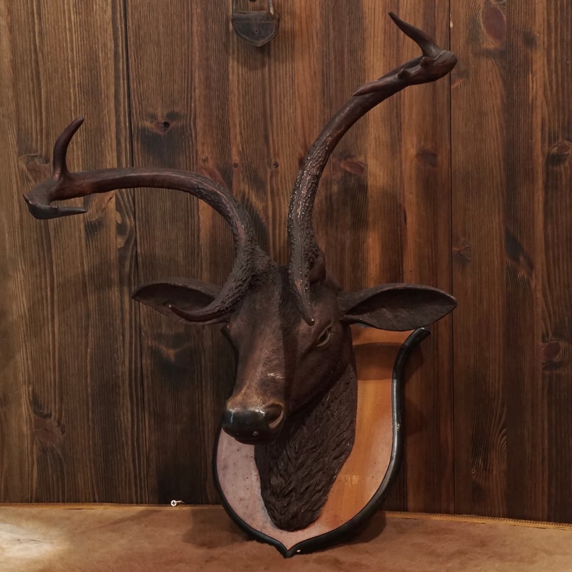 빈티지 소품 Red Deer 스톤 레진 헌팅트로피 상품이미지2