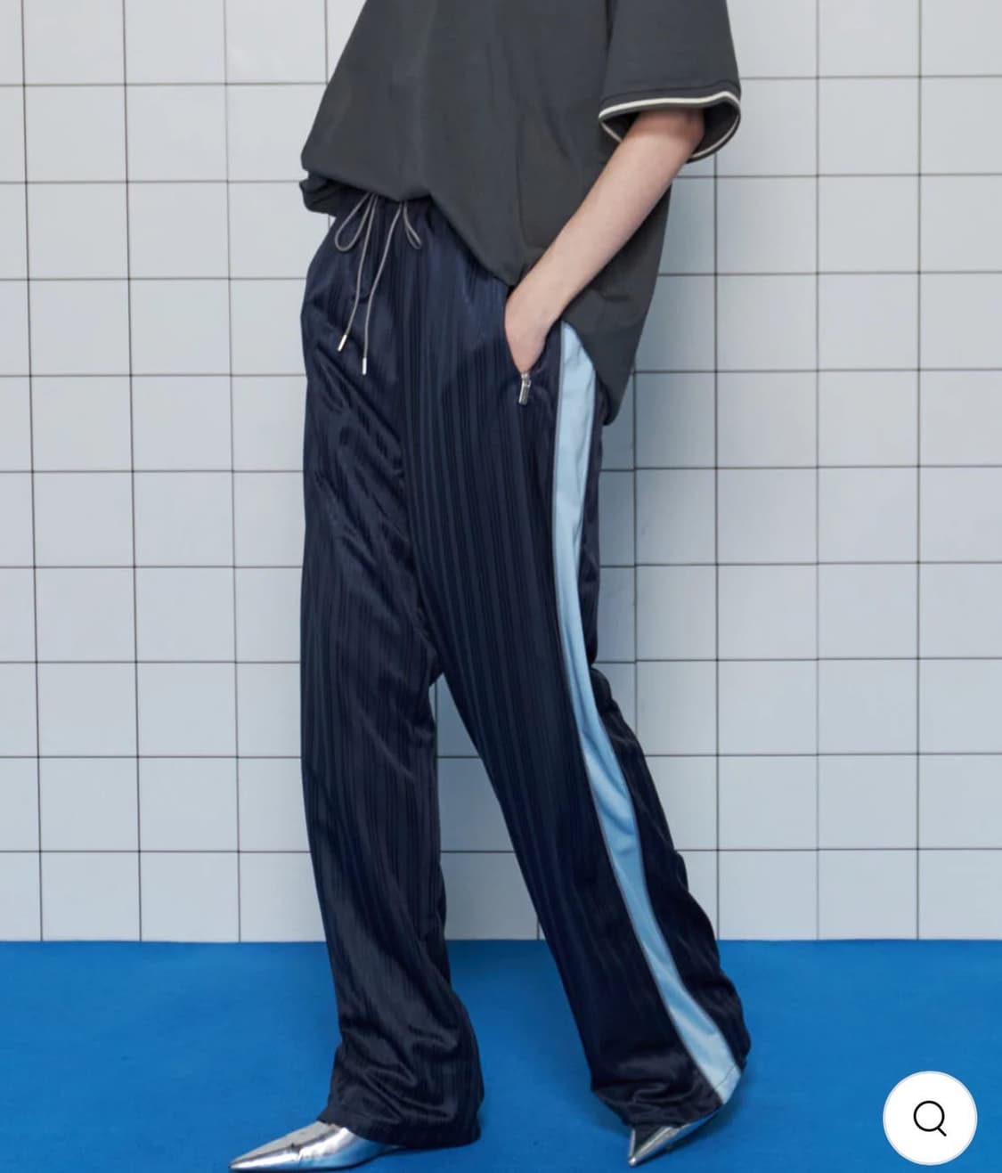 메종 스페셜 사이드라인 팬츠 네이비 상품이미지1