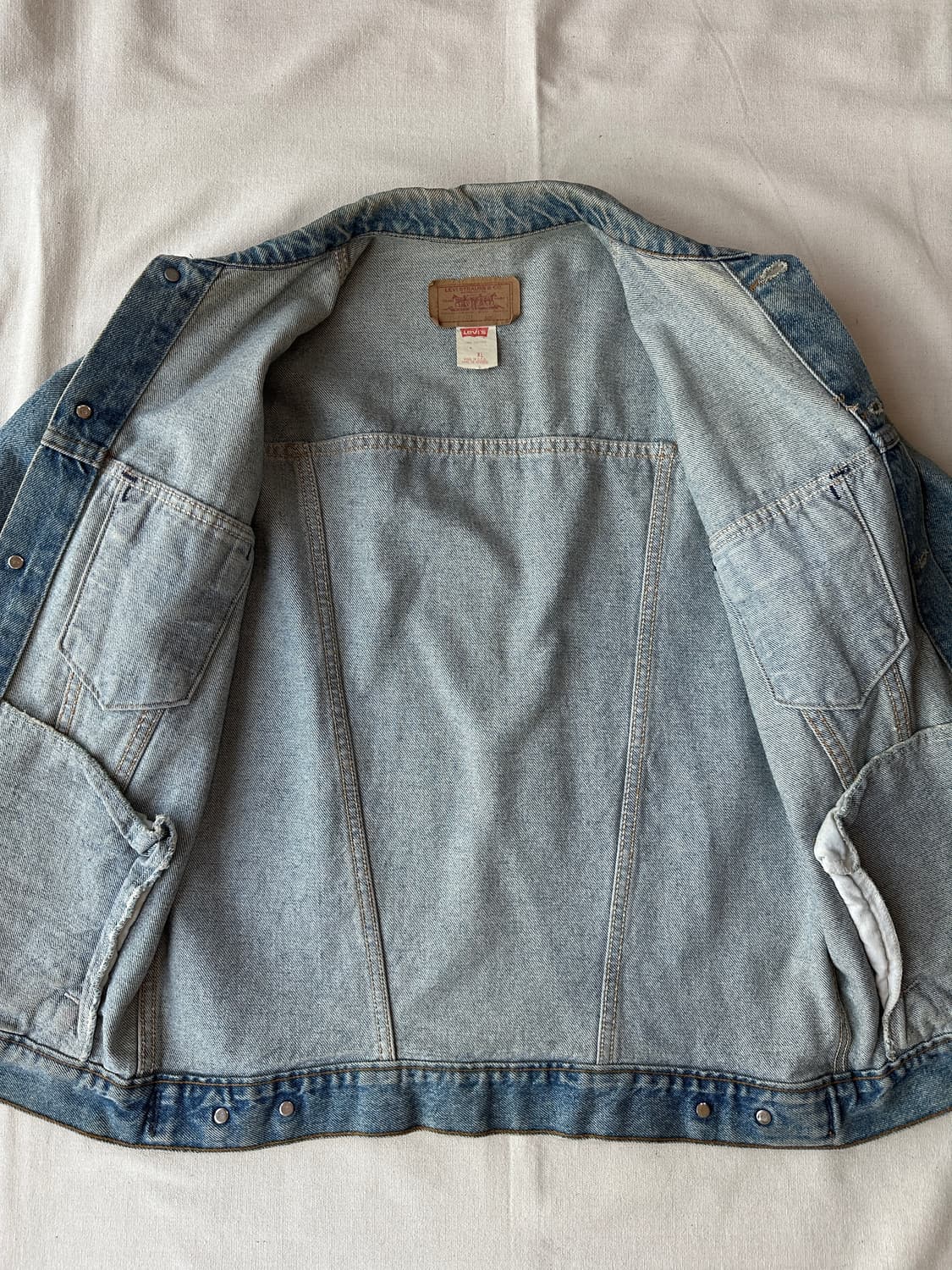 리바이스 80s 데님 트러커 자켓 타입3 XL made in USA 상품이미지8