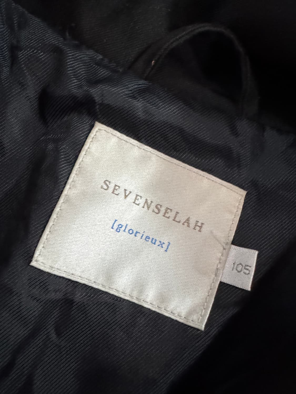 세븐셀라 빅사이즈 미니멀 블랙 자켓 2XL ~ 3XL 상품이미지2