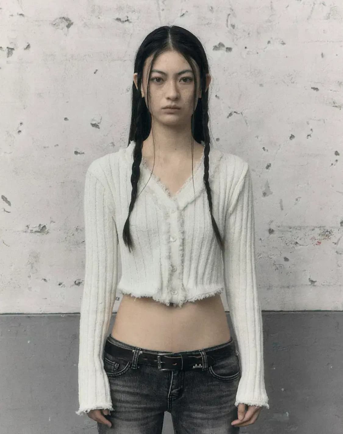 보헤미안서울 테슬 코튼 가디건 상품이미지1