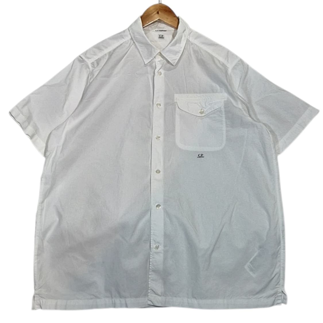 CP컴퍼니 화이트 반팔 셔츠 상품이미지1