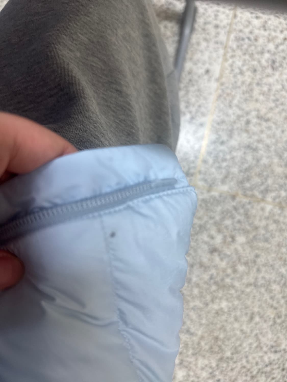 무신사 스탠다드  시티 레저 후디드 라이트 다운 자켓 클라우디 블루 M 상품이미지3