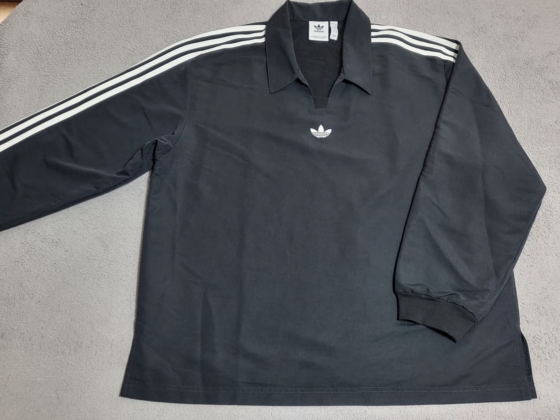 아디다스 럭비 폴로 센터로고 셔츠 블랙 L RUGBY POLO 상품이미지1