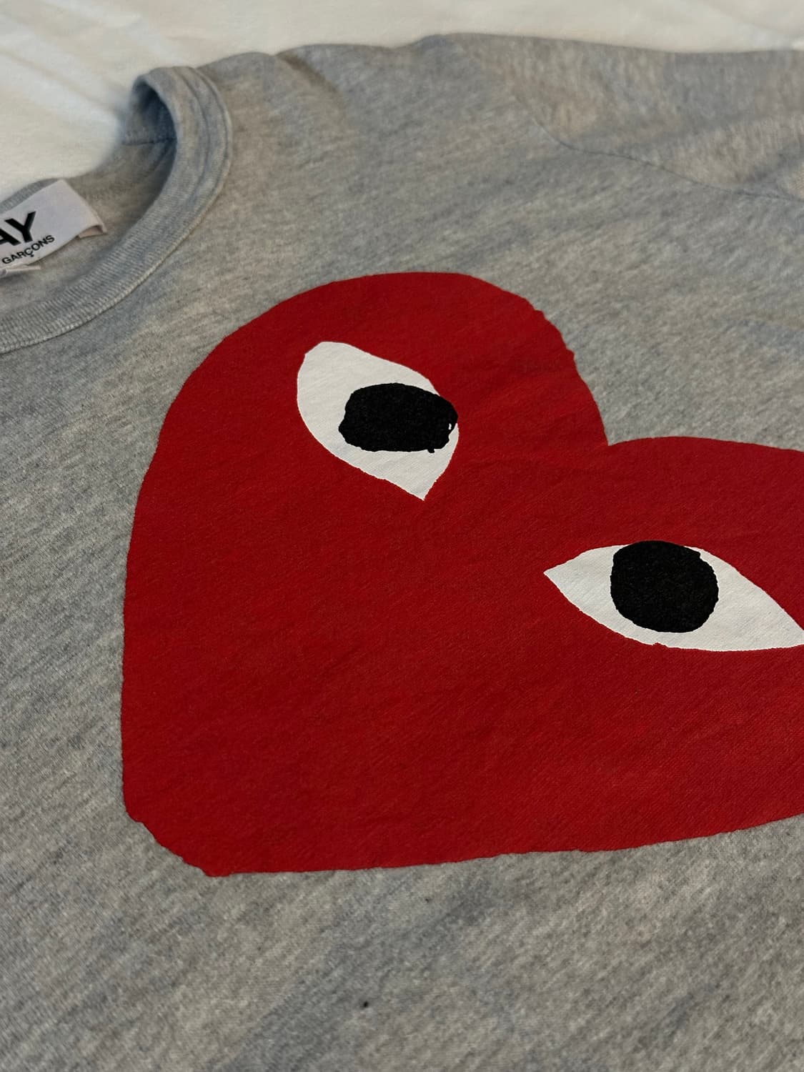 [정품] 꼼데가르송 여성 빅로고 긴팔 티셔츠 상품이미지3