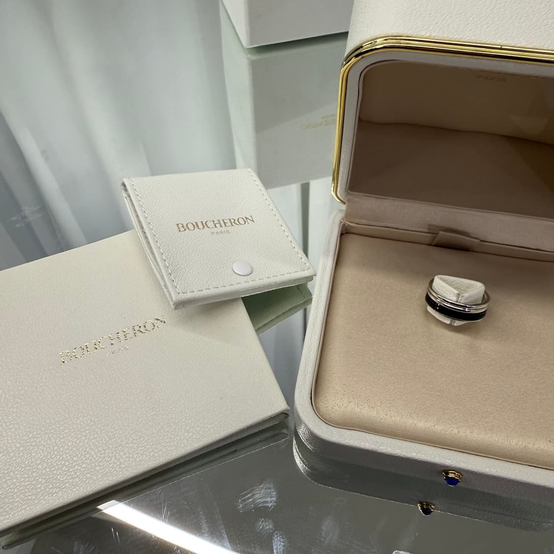 [정품] 부쉐론 콰트로 블랙 에디션 웨딩 밴드 라지 모델 상품이미지4