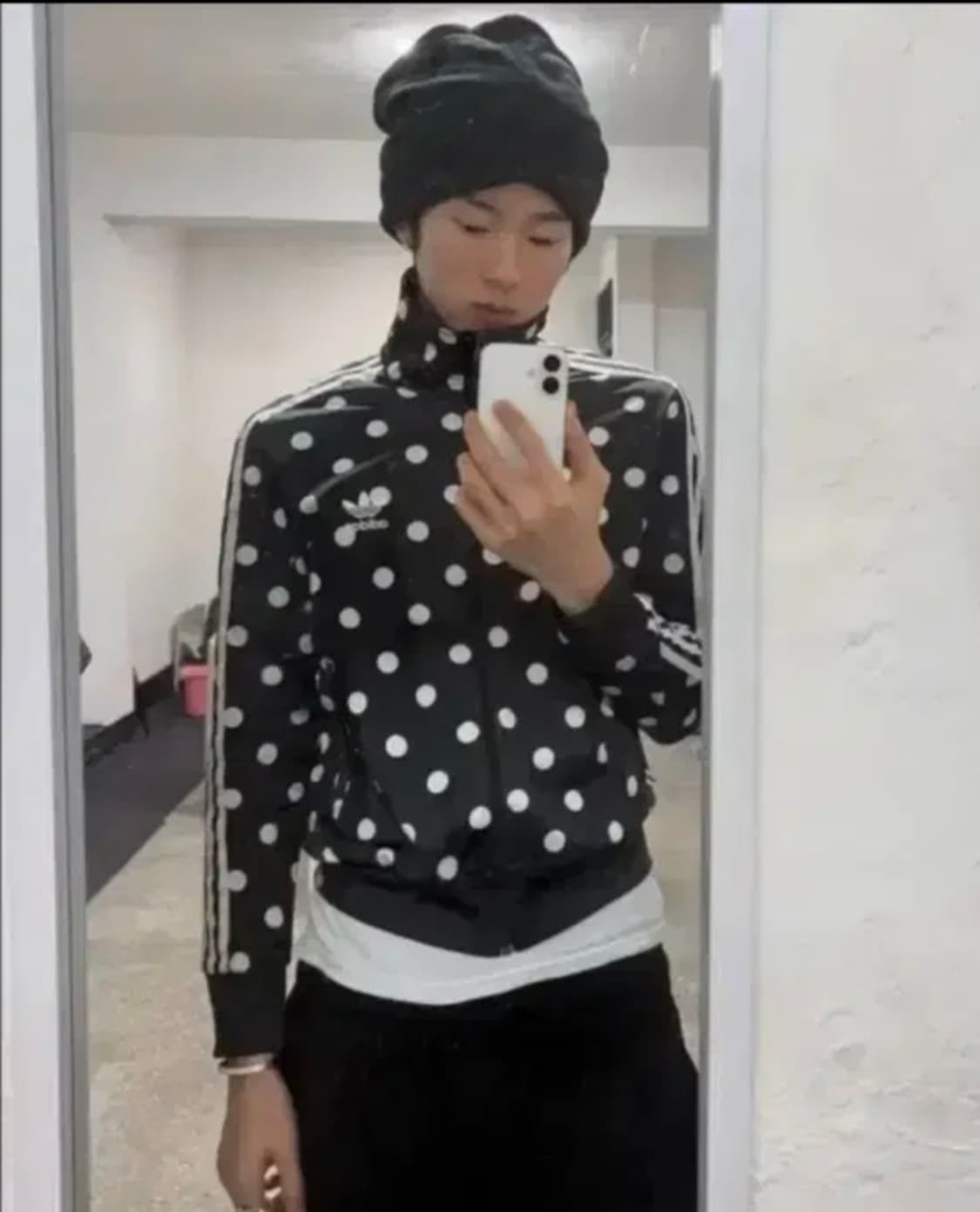 90) adidas 아디다스 도트 땡땡이 파이이버드 져지 상품이미지6
