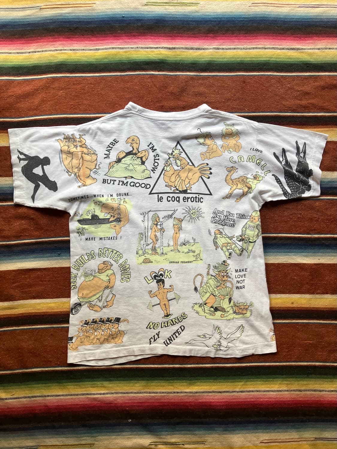 90s Vintage Animal Work Sex T Shirt 상품이미지6