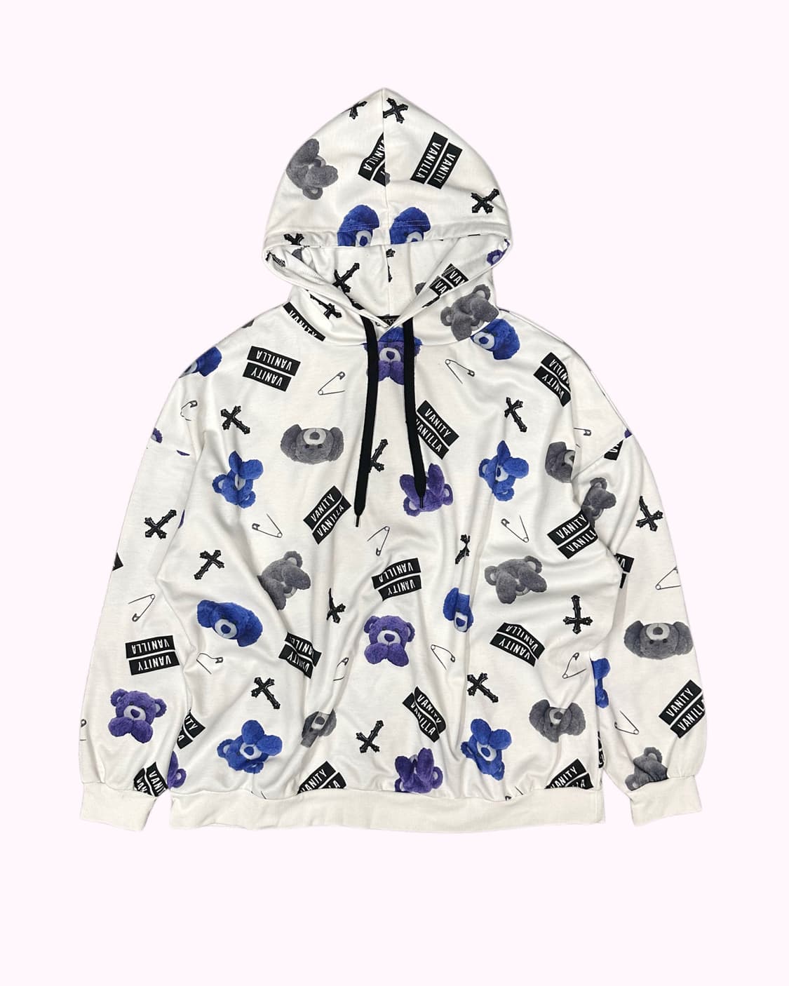 bear cross logo hood t-shirt 상품이미지1