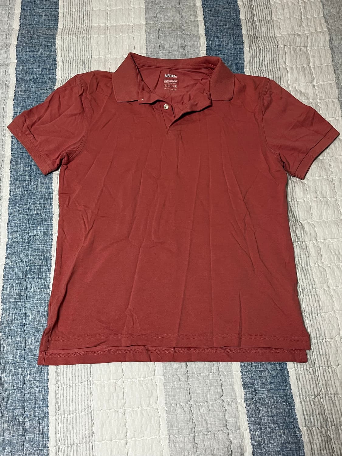 지오다노 남성 핑크 카라티  상품이미지1