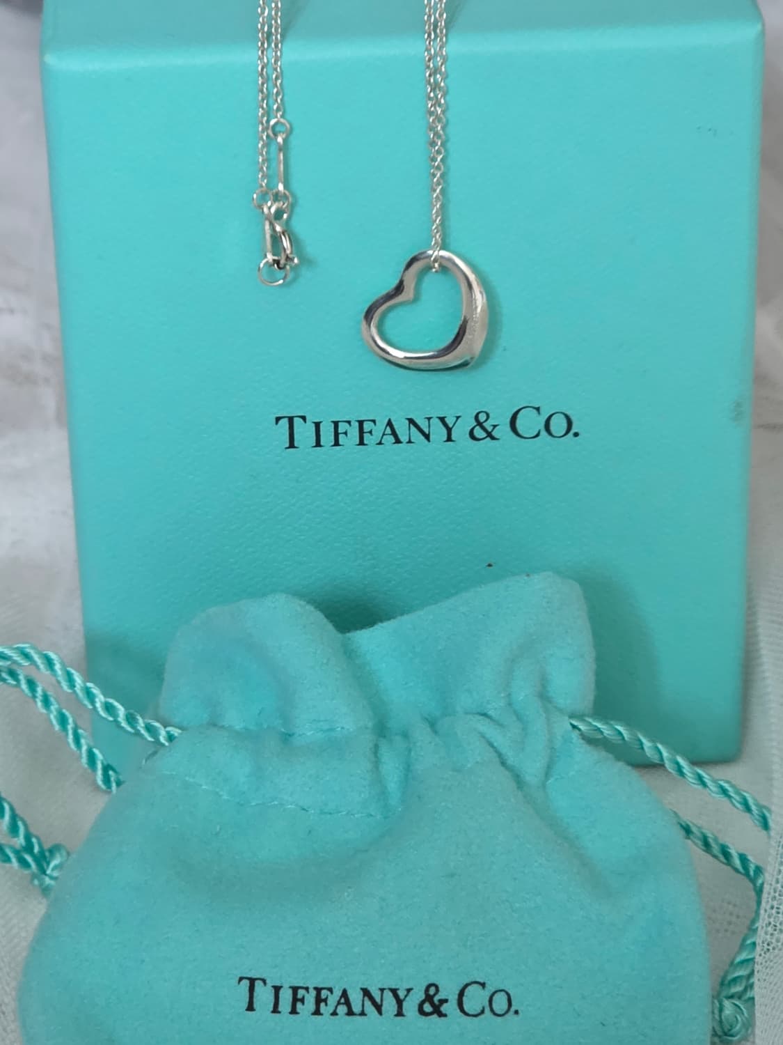 티파니앤코 엘사퍼레티  오픈하트 16mm 실버925 목걸이 상품이미지2