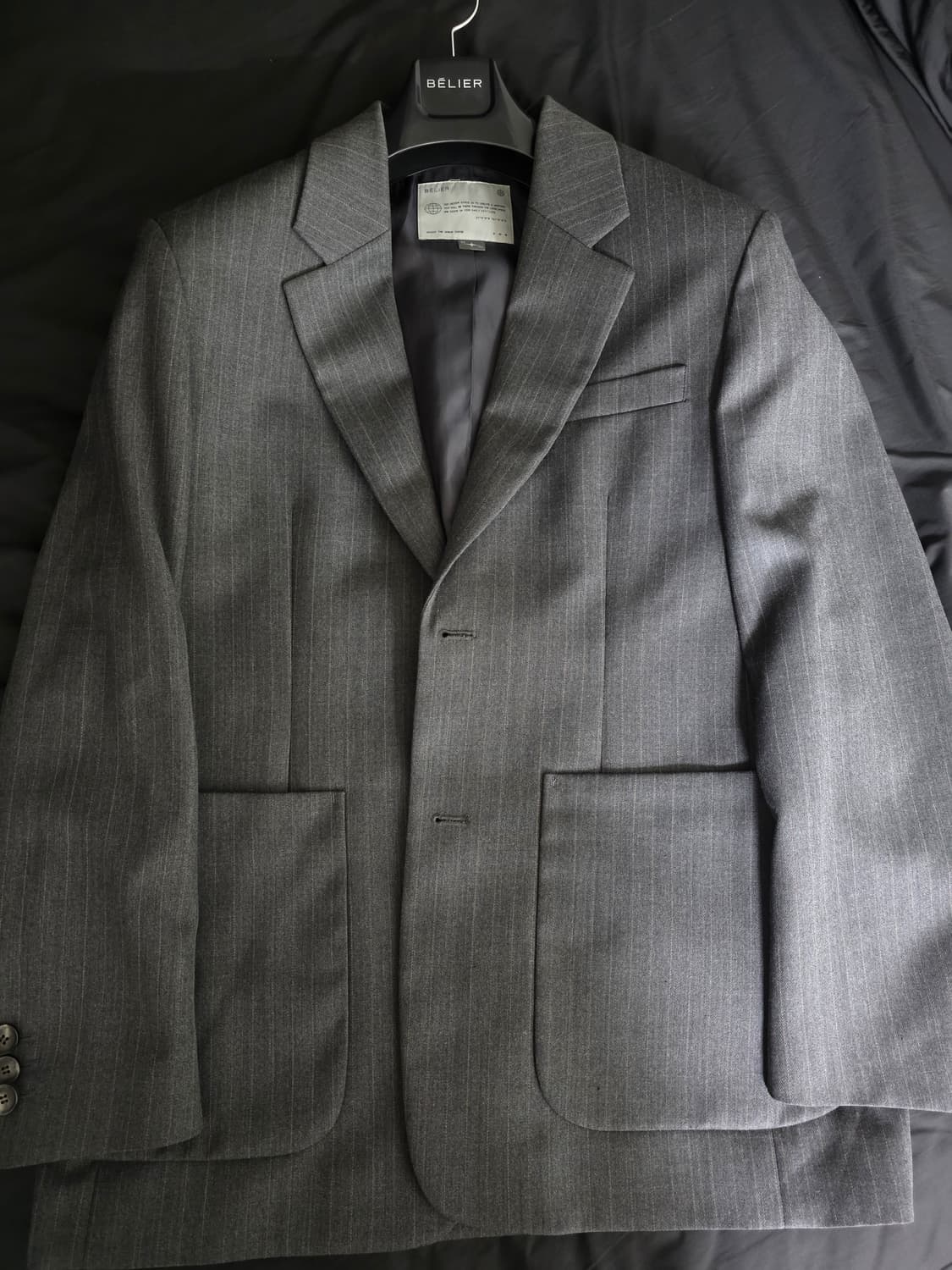 벨리에 시티 노마드 스트라이프 자켓 그레이 04(100) 상품이미지5