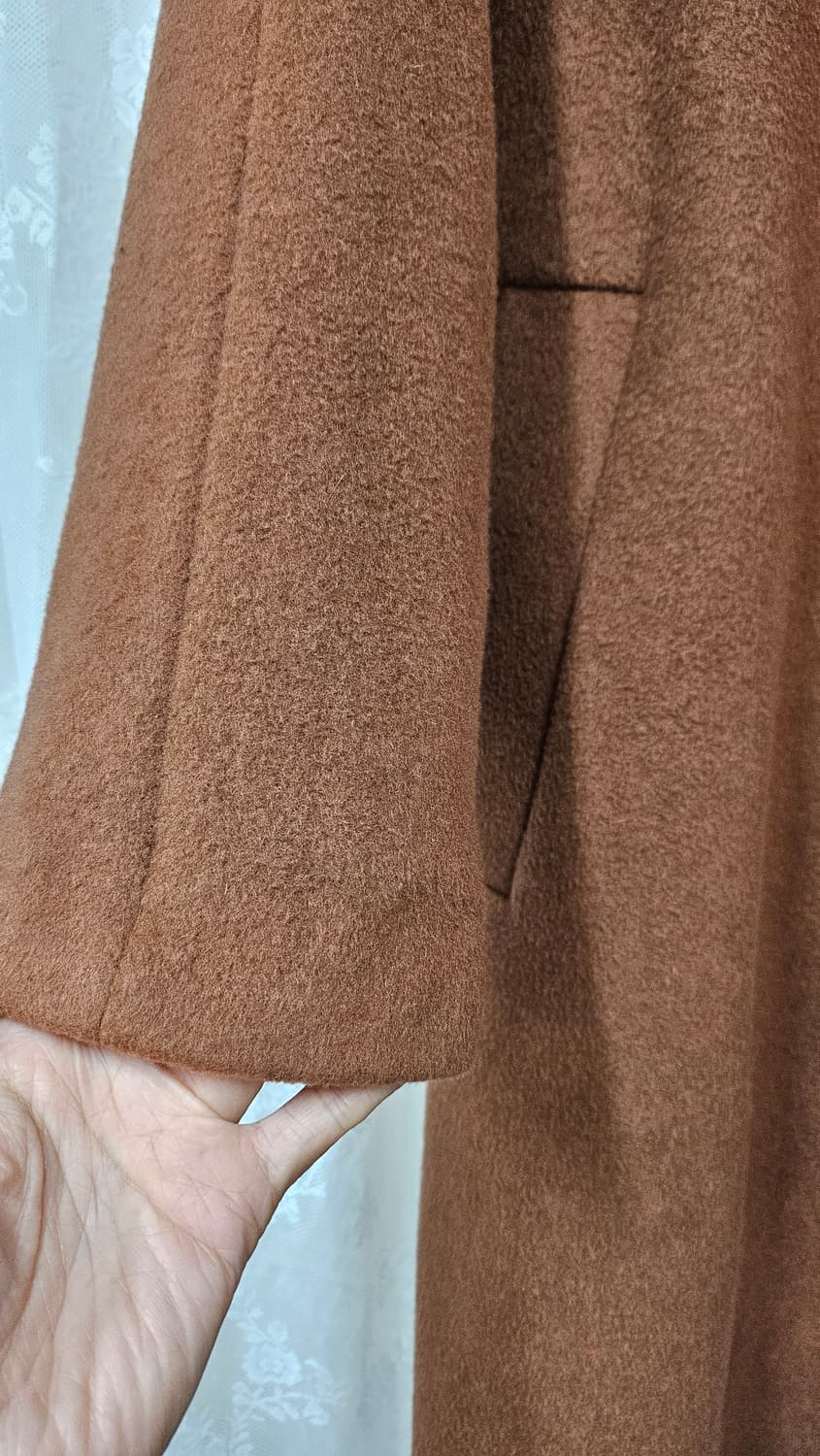 Vist브라운 모직 코트 상품이미지5