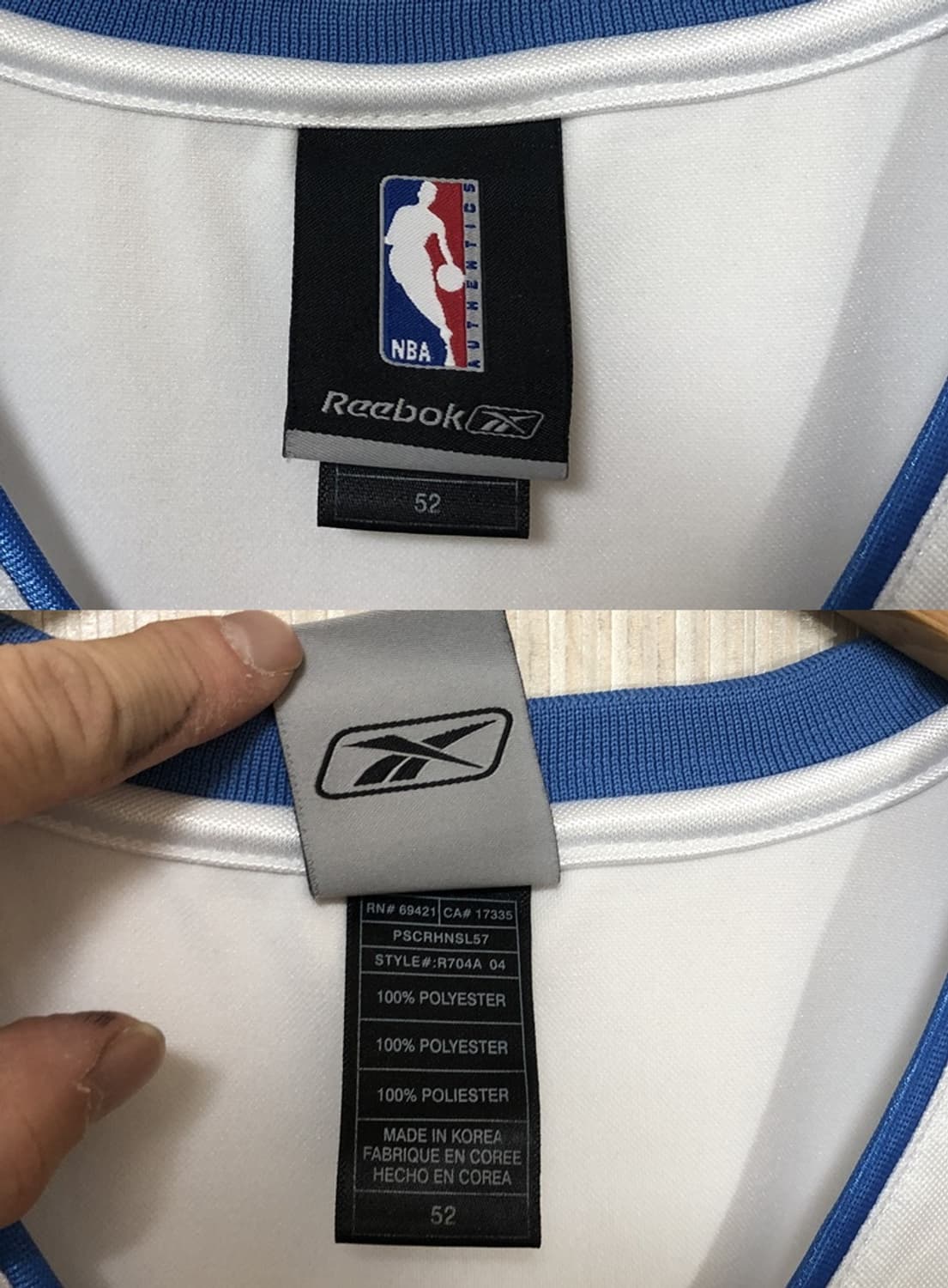 NBA 리복 덴버너기츠 올드유니폼/져지 52(2XL) 상품이미지4