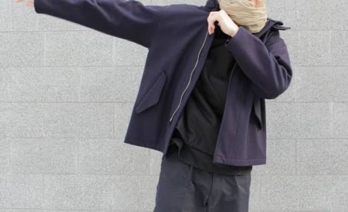 [2]코모리 펠튼 울 나일론 Zip 블루종 자켓 상품이미지2