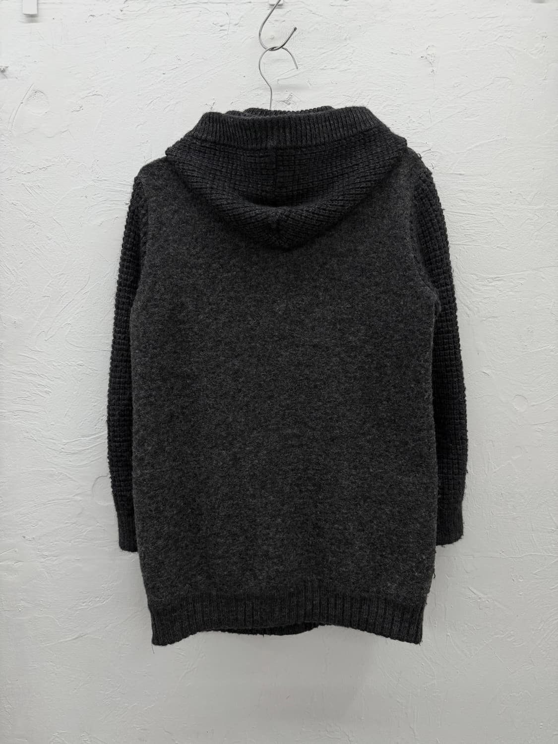 passione 더플 니트 후드 자켓 상품이미지6