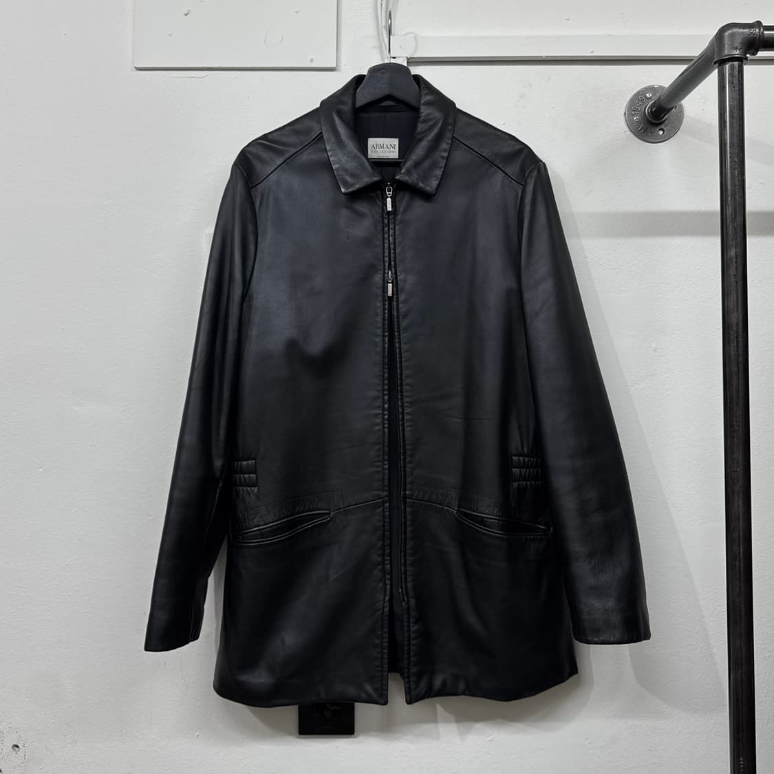 [50] 아르마니 꼴레지오니 레더 카코트 상품이미지9