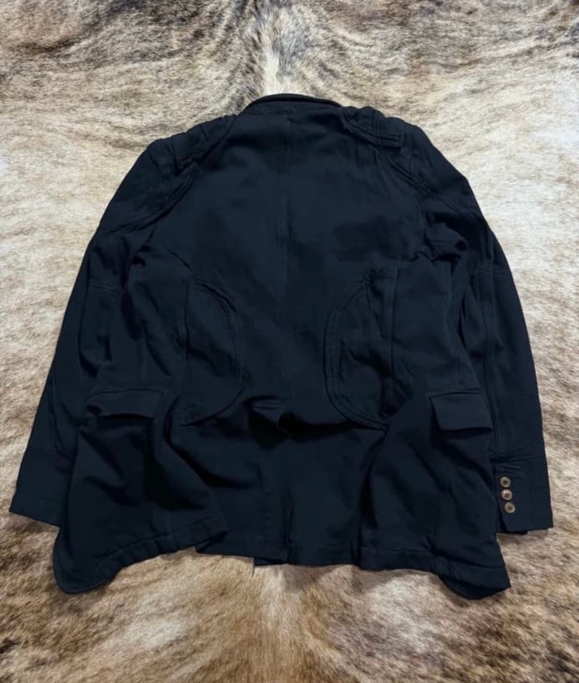 꼼데가르송 옴므 축융자켓 m~L 블랙 상품이미지3