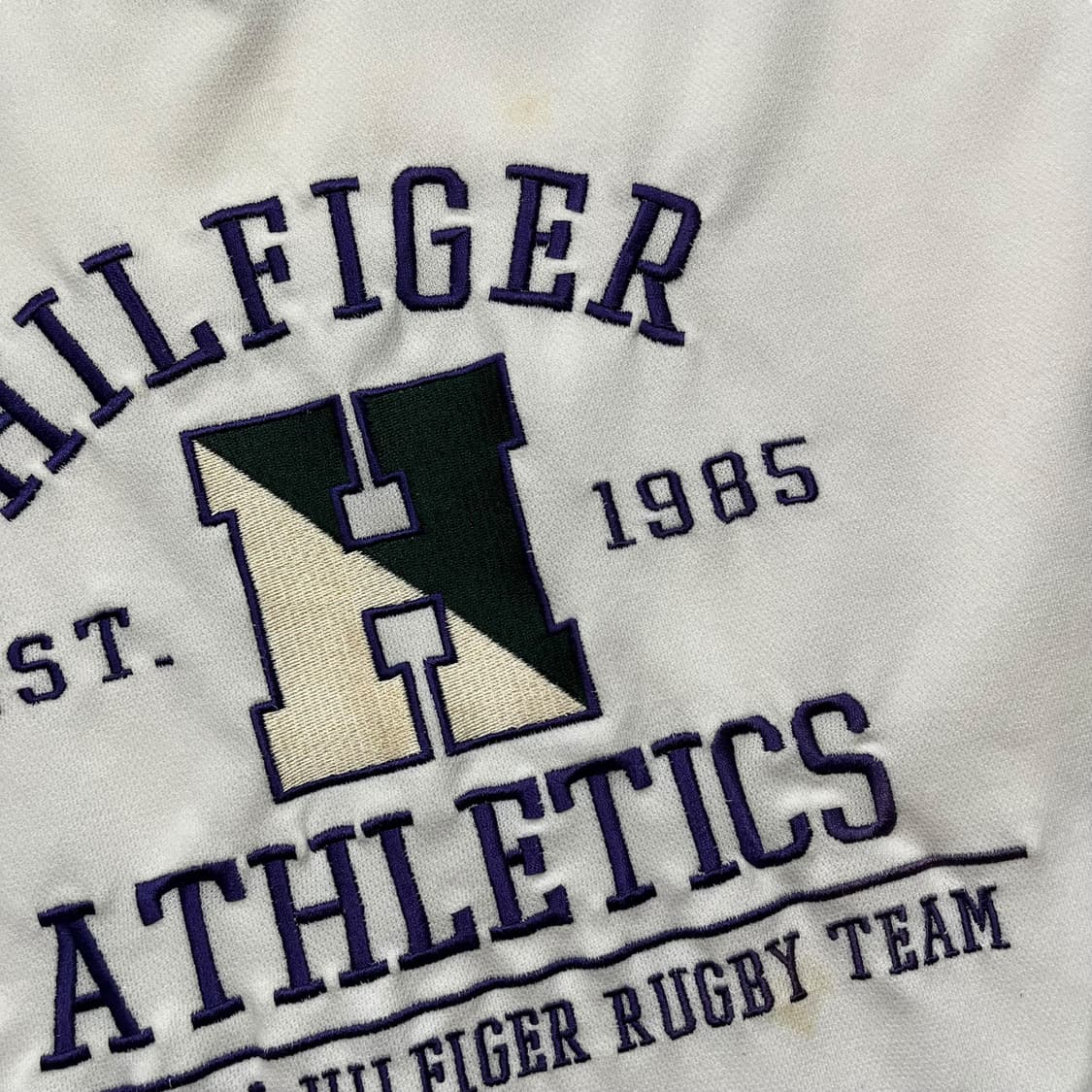 타미 힐피거 90s 올드스쿨 88넘버 힙합 럭비 티셔츠 상품이미지5