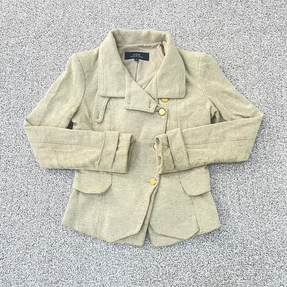 66 보브 여성 금장 트위드 숏 자켓 0303S1 상품이미지1