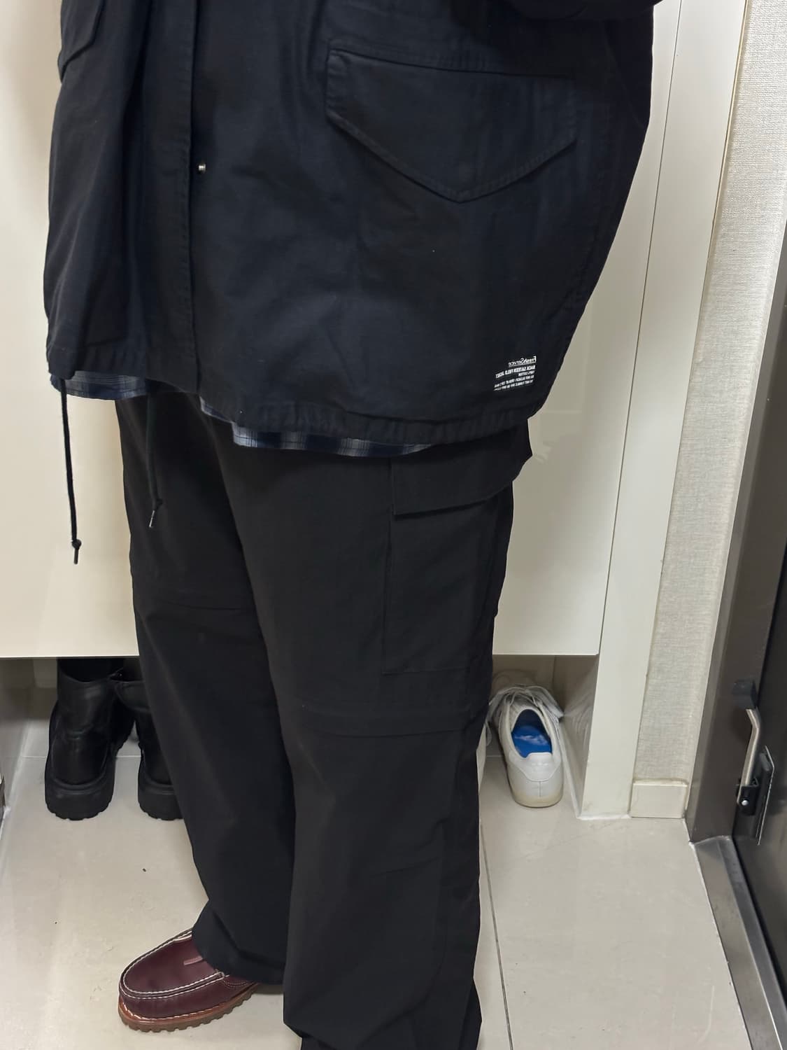 프레쉬서비스 25ss 백사틴 필드자켓 블랙 L 상품이미지10