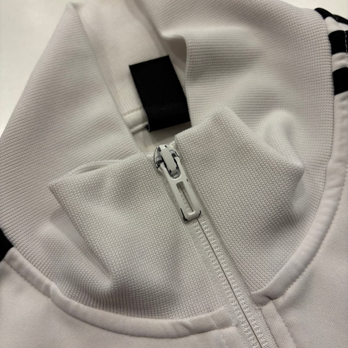 [L] 21s 아디다스 삼선 트랙탑 져지 집업 화이트 D757 상품이미지4