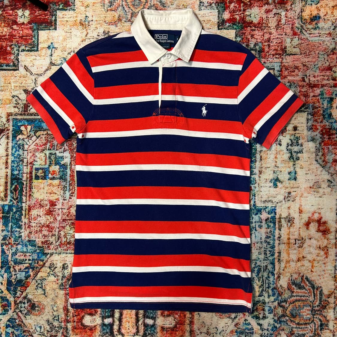 [M] 폴로 랄프로렌 스트라이프 럭비 반팔 상품이미지1