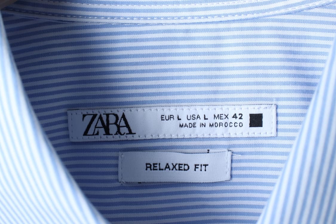 (L-2XL) 자라 셔츠 남방 스트라이프 연블루 놈코어-H32351 상품이미지5