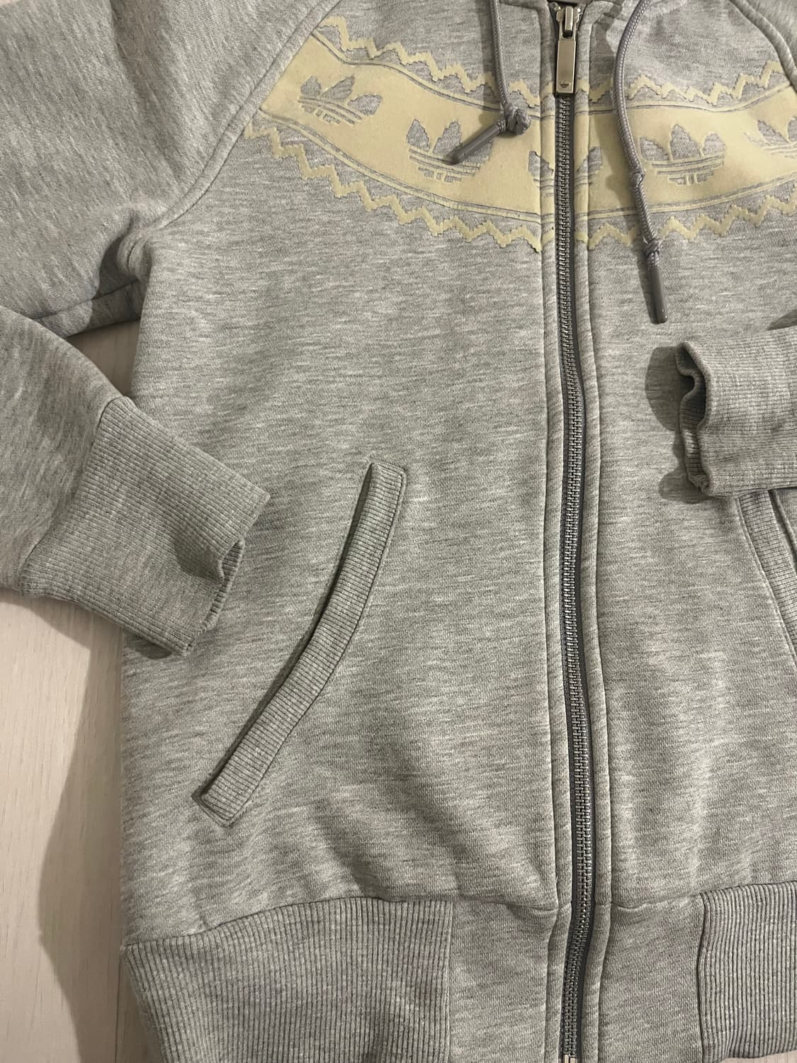 베이비베어 빈티지 라방 대장 아디다스 후드집업 회색레몬 노르딕 뽀글  상품이미지4