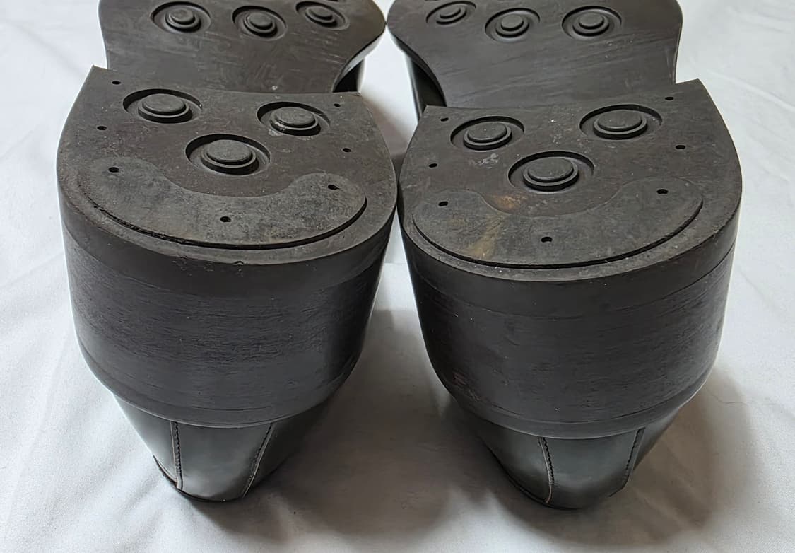 [새상품] 로맨틱무브 5cm 키높이 유팁 페니 로퍼 (딥그린 투톤) 상품이미지7