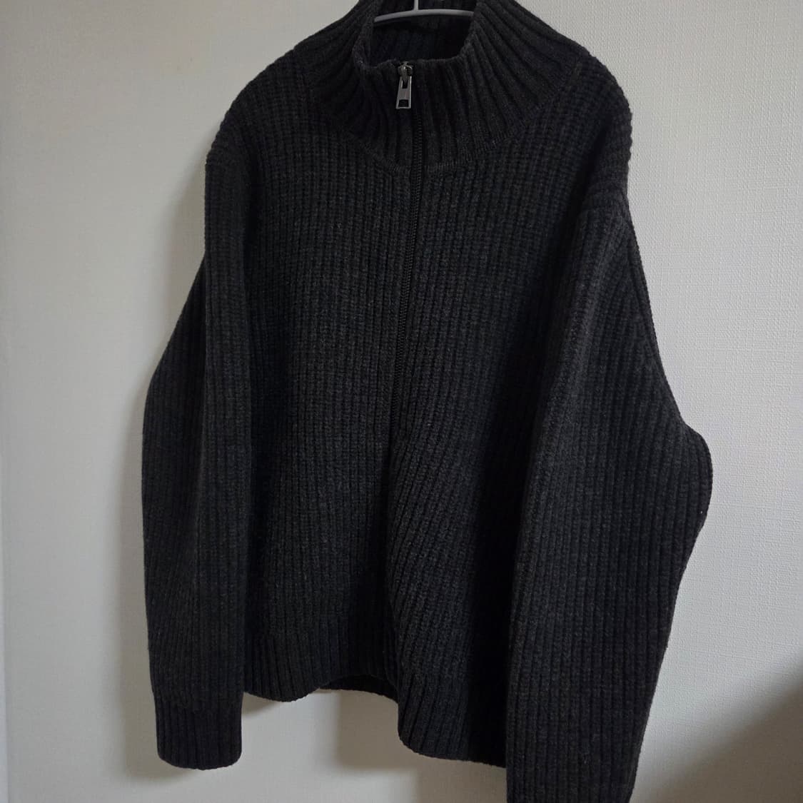 (XL) 코스 COS  퍼널넥 니티드 울 자켓 상품이미지3