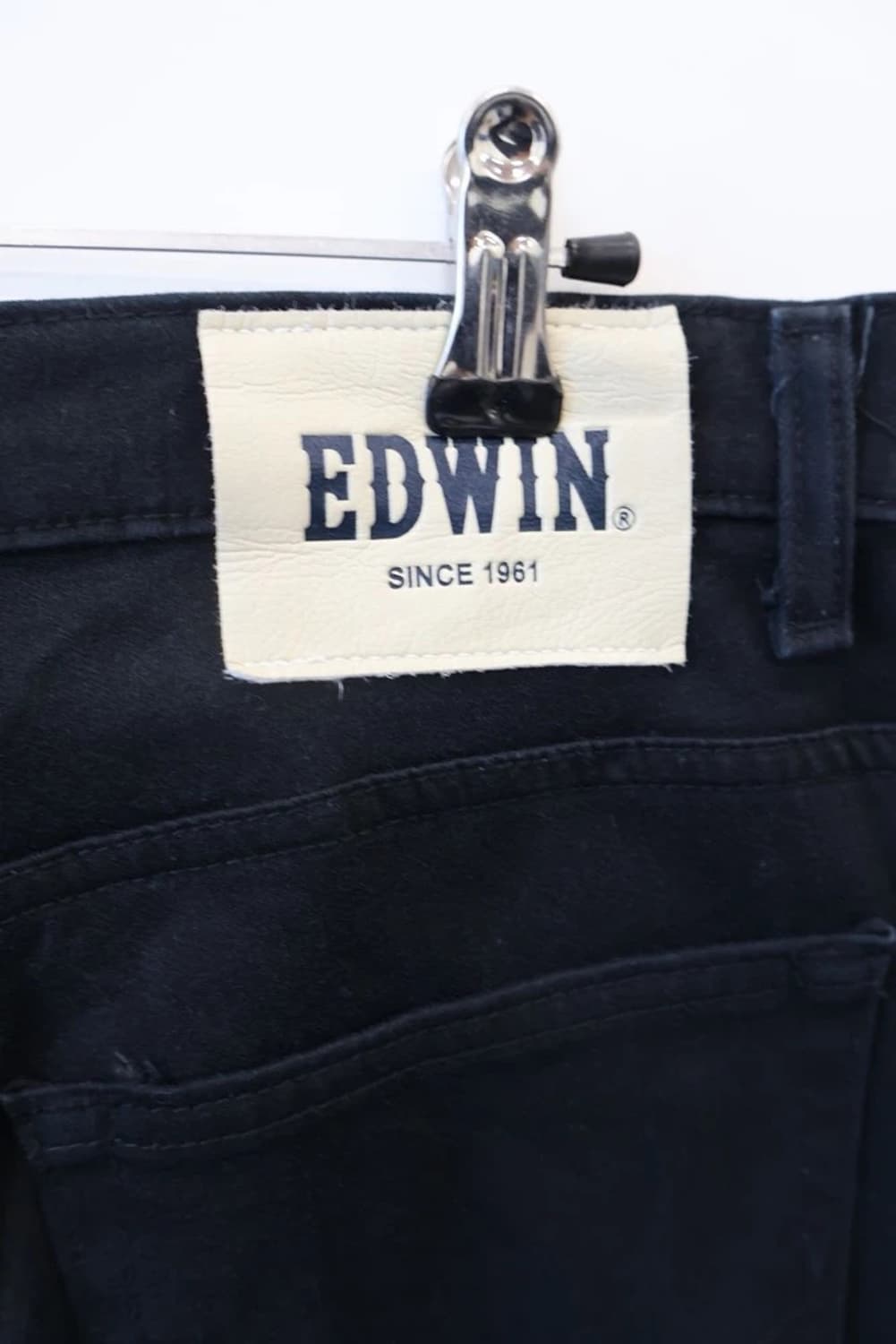 EDWIN Black Straight Jeans 상품이미지5