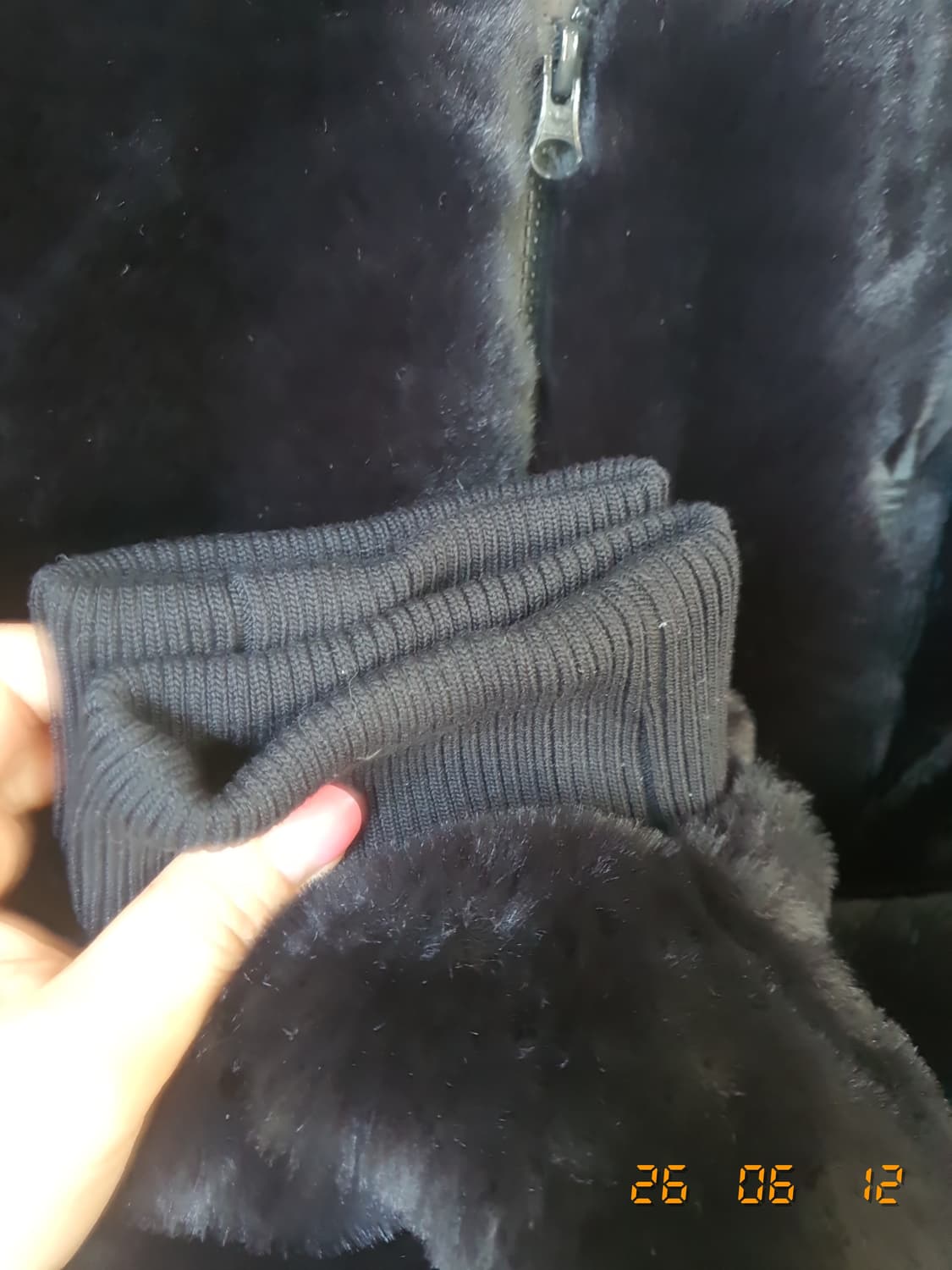 아디다스 퍼 자켓 2XL 블랙 상품이미지4