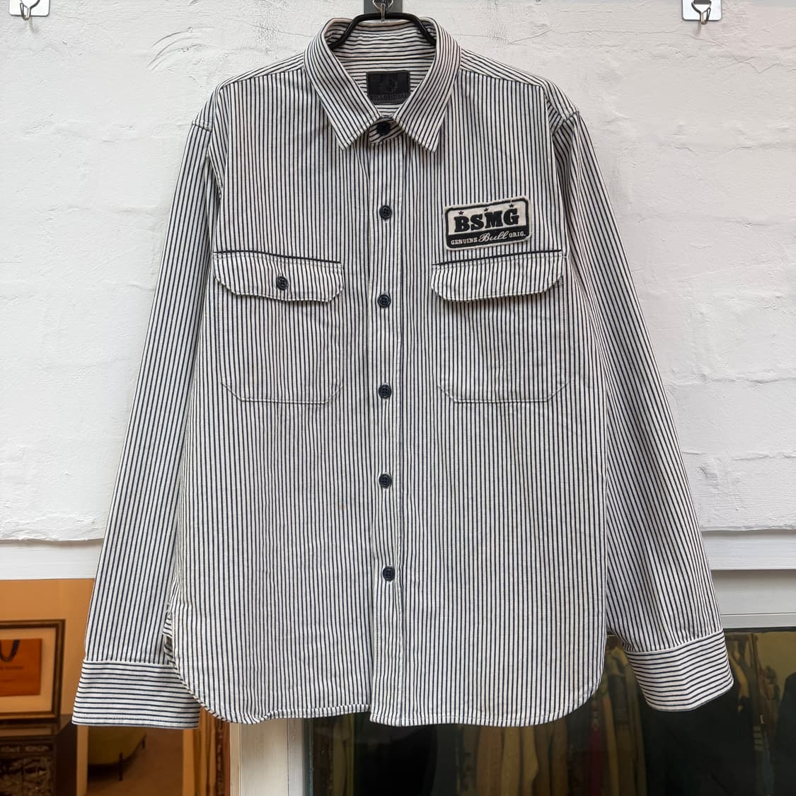 Bull Original 히코리 스트라이프 셔츠 자켓 M 상품이미지1