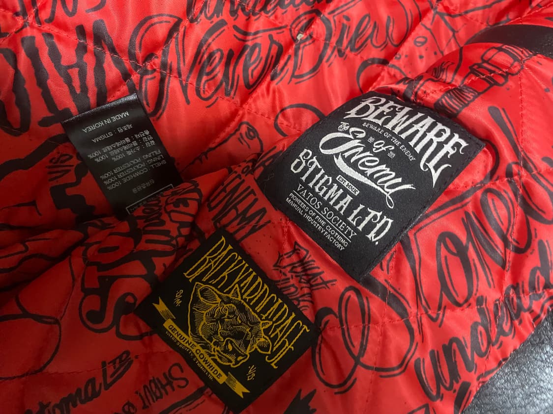 스티그마 MA-1 소가죽 자켓 상품이미지6