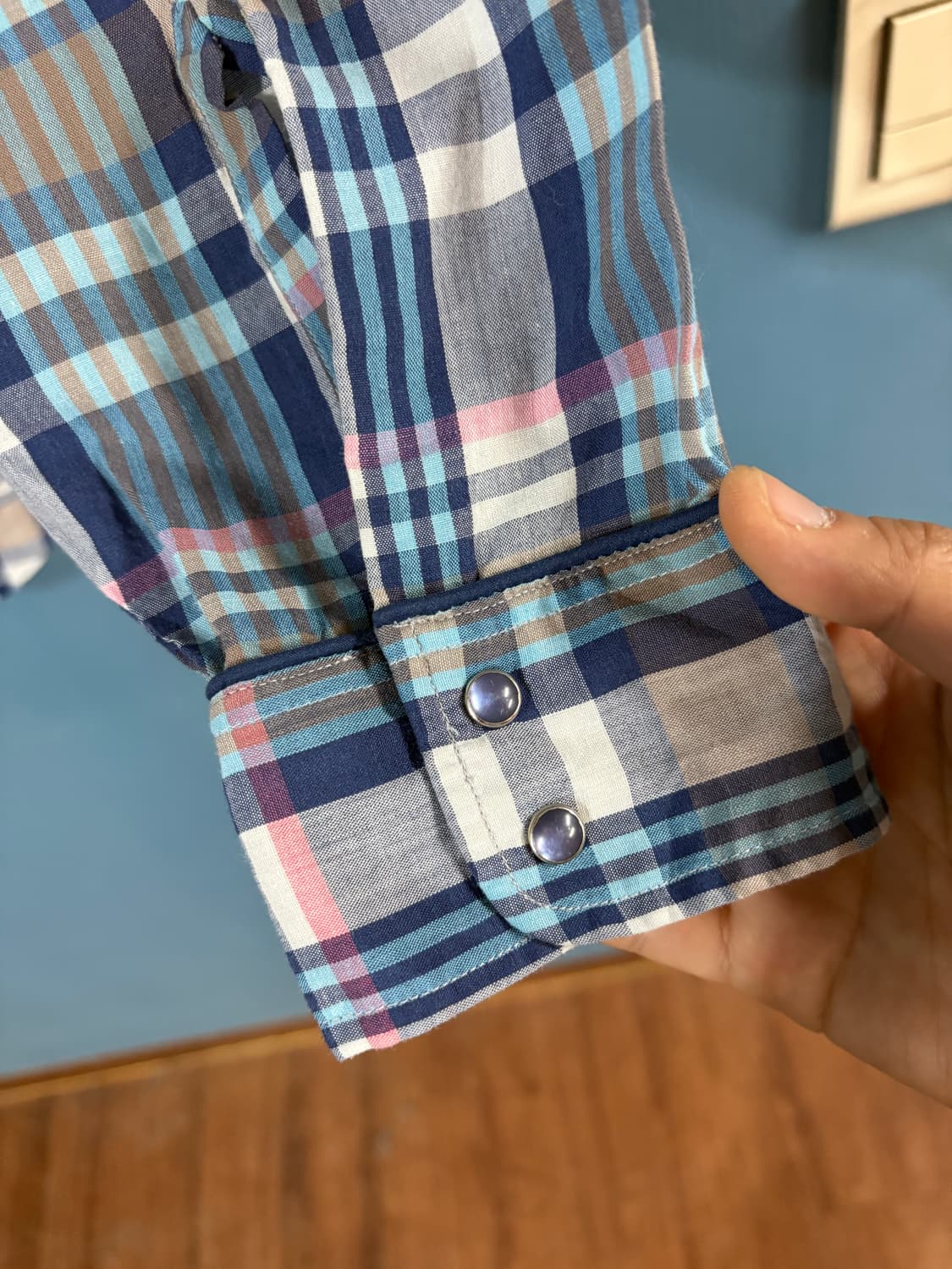 80‘s Levis Check Western  shirt. 상품이미지9