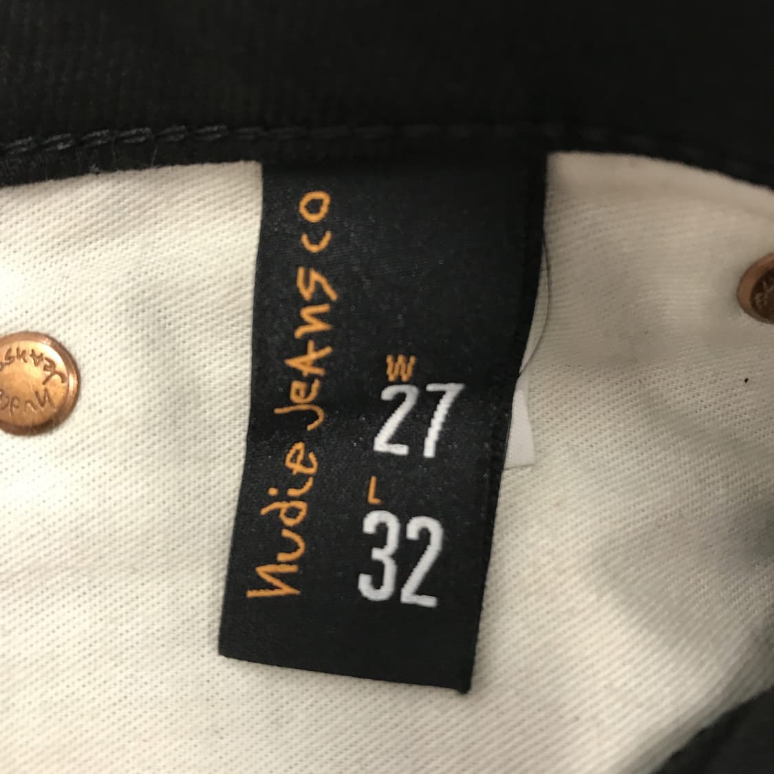 누디진 새상품 씬핀 블랙링 [27x32] 상품이미지5