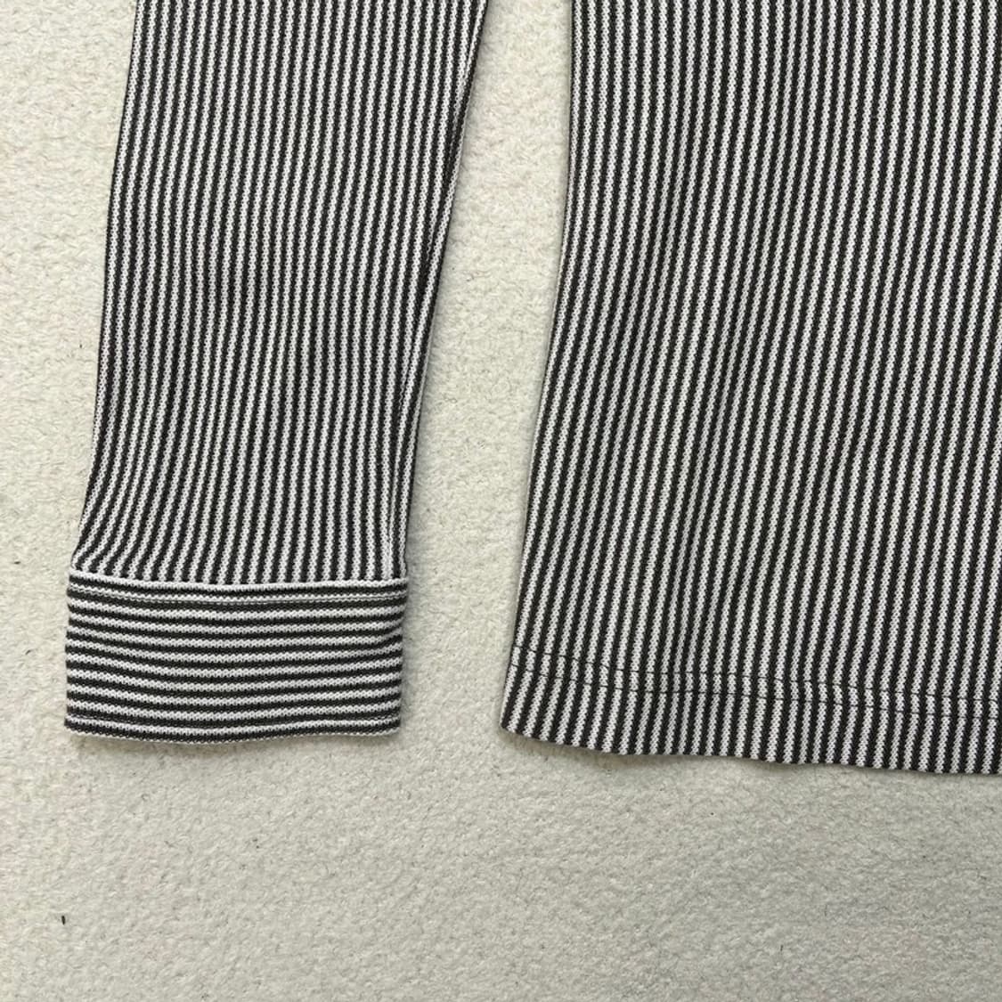 라코스테 일본판 여성용 스트라이프 로고패치 카라넥 긴팔 롱슬리브 40 상품이미지3