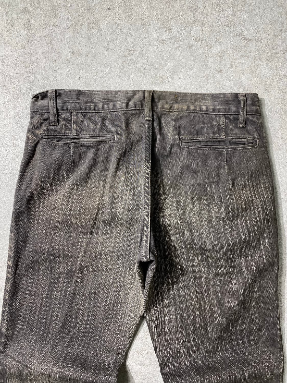 [31] ABAHOUSE 아바하우스 블랙 워시드 부츠컷 데님팬츠 상품이미지6