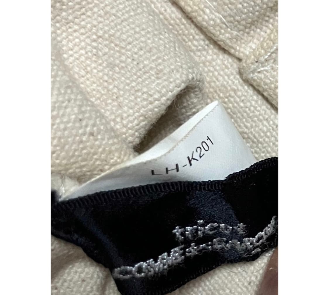 tricot COMME des GARÇONS 플래드 핸들 캔버스 토트백 상품이미지6