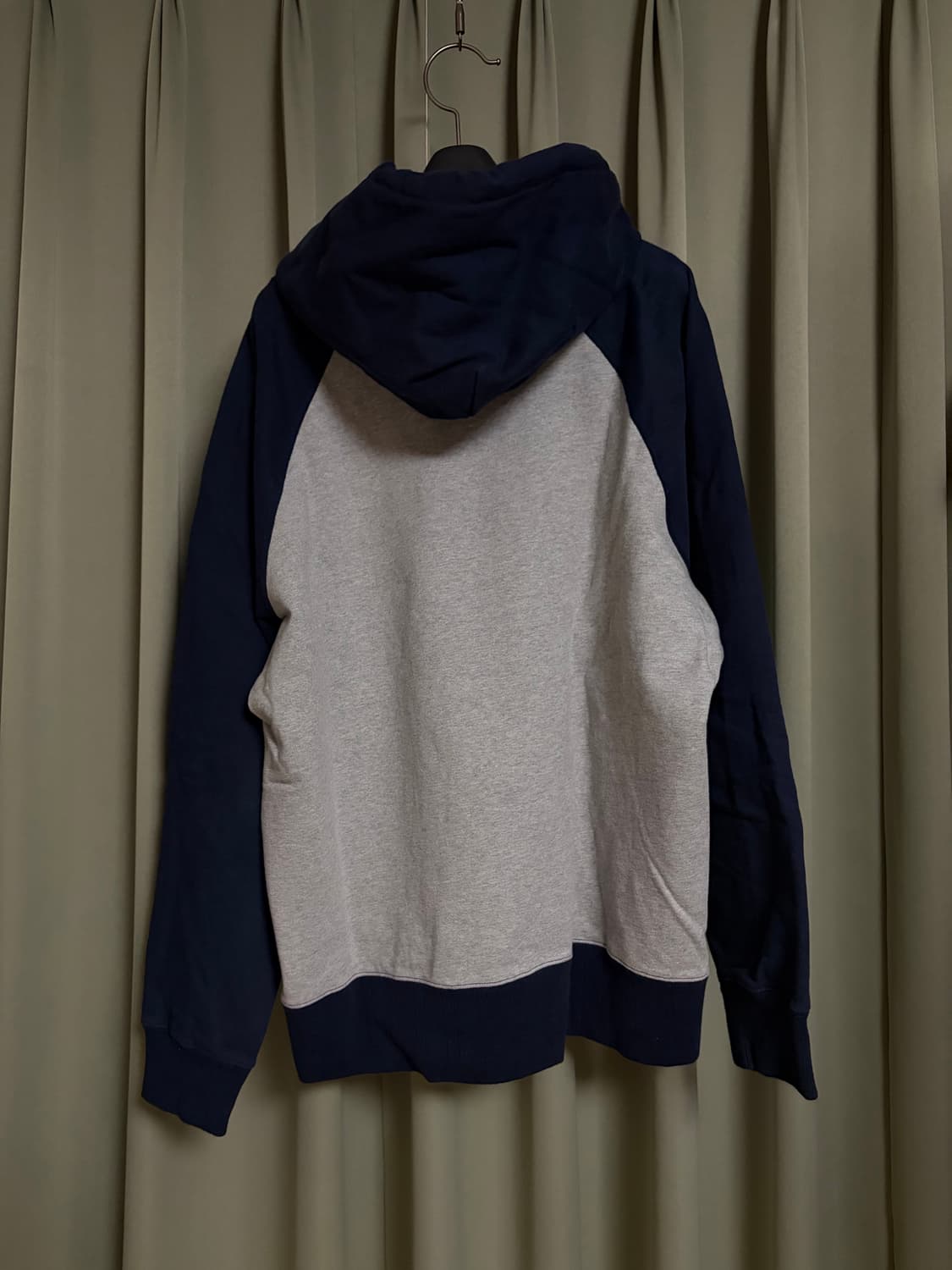 데밀 LOT55 프리덤슬리브 후드 그레이 네이비 3 상품이미지5