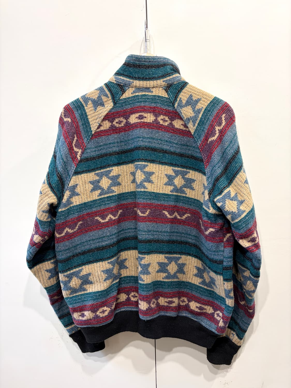 80's 울리치 나바호 패턴 울 자켓 상품이미지4
