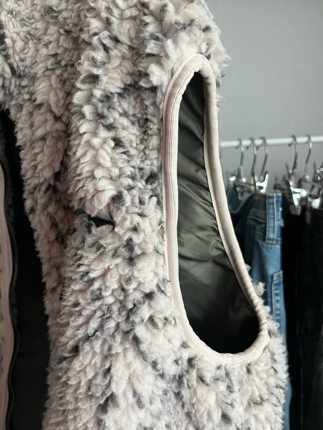 캐피탈 기모노 사시코 보아 플리스 리버시블 베스트 키나리 상품이미지4